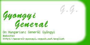 gyongyi general business card